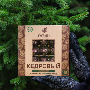 Кедровый Метеорит кедровый орех, мёд, сосновая шишка, шоколад / 160 г